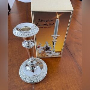 Silver Candlestick Holder